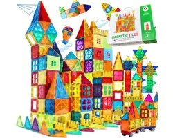 Sophie's Planet - Magnetic Tiles - Magnetisch Speelgoed – 60 stuks - Constructie speelgoed - Magnetische tegels - Montessori - magna tastisch - kinderspeelgoed 3 jaar - kinderen - cadeau - bouwspeelgoed - schoencadeau sinterklaas - kerst - tiles