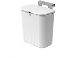 9L Prullenbak - Hangen en Staan - Afvalbak - Wit - GFT Prullenbak - Geen Geur - Goed Sluitende Deksel