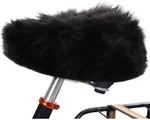 Zadelhoes Schapenvacht - Zadeldek - Fiets - 100% Echt - Zwart