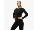Thermokleding Dames Set – Thermo Ondergoed met Fleece Voering – Thermoshirt & Thermobroek – Zwart – Maat XS t/m L