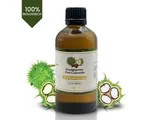 Castor Olie Koudgeperst - 100ml in Duurzame, Glazen Fles - 100% Pure & Biologische Wonderolie - Hexaanvrije Castor Oil / Ricinusolie uit India