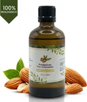 Amandelolie 100% Puur - 100ml in Duurzame, Glazen Fles - Biologisch & Koudgeperst - Zoete Amandel Olie - Sweet Almond Oil Uit Centraal-Azië