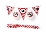 3BMT® 60 jaar Verjaardag Versiering - Pakket - Slinger, Ballonnen en Afzetlint
