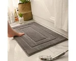 Badmat - Grijs - 60x40CM - Antislip - Douchemat - Toiletmat