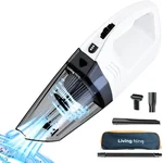 Living Nine - Kruimelzuiger - Snoerloos - 3 Opzetstukken - Nat & Droog - 2 filters - HEPA Filter - Zwart - Auto - Hand Stofzuiger