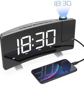 Wekkerradio Met Projectie - Digitale Wekker - Alarm Clock - Ook Voor Kinderen