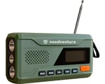 needventure® Noodradio DAB+ en FM - Draagbare DAB Radio - Solar Opwindbaar - Opwindbare Bouwradio - Werfradio Met Zaklamp - Powerbank 4500 mAh - Zonneenergie Radio Survival Noodpakket - Noodrantsoen