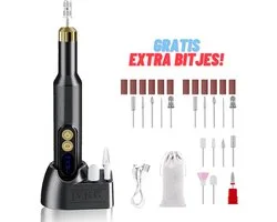 J.V.H.G. Elektrische Nagelvijl - Elektrische Nagelvijl - Draadloze Nagelfrees - Manicure Set - Perfecte Nagelverzorging - Inclusief Oplaadstation - Krachtig Veelzijdig - Thuisgebruik - Salonwaardige - Luxe Nagelverzorging - Valentijn Cadeau