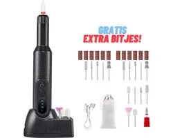 J.V.H.G. Elektrische Nagelvijl - Elektrische Nagelvijl - Draadloze Nagelfrees - Manicure Set - Perfecte Nagelverzorging - Inclusief Oplaadstation - Krachtig Veelzijdig - Thuisgebruik - Salonwaardige - Luxe Nagelverzorging - Valentijn Cadeau