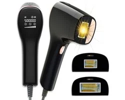 Vasqura NUDA IPL Laser Ontharingsapparaat – 2025 – IPL ontharingsapparaat – Ontharing voor Thuis – Jarenlang gebruik – Zwart