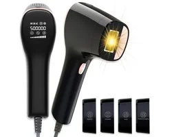 VasQura NUDA IPL Laser Ontharingsapparaat – Luxe Set - Inclusief Opzetstukken Huidverjonging & Acne-vermindering - 2025 – IPL ontharingsapparaat – Jarenlang gebruik – Zwart