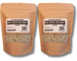 De Biologische Kruidenier - Keltisch Zeezout - Celtic Sea Salt - Grof - 1 Kilo - GMO Vrij - handige hersluitbare verpakking