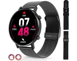 Stenlille Joli Smartwatch – Dames & Heren Horloge – IOS en Android – Activity Tracker – Zwart