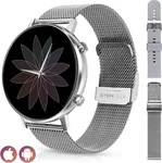 Stenlille Joli Smartwatch – Dames & Heren Horloge – Geschikt voor IOS en Android – Activity Tracker – Zilver