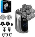 Maintro HS2400 Pro 6 in 1 Scheerapparaat Mannen - Scheerapparaat - Skull Shaver - Gezicht en Hoofd Trimmer - Tijdelijk Gratis Extra Scheerkop - Nat en Droog Scheren