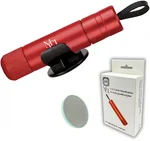 MCI® - Veiligheidshamer - Noodhamer - 2 in 1 Safety Hammer & Gordelsnijder - Inclusief Testglas & Zelfklevende Houder - Rood